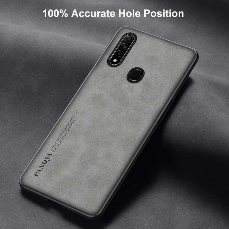 Luxury PU Leather Case For OPPO A31 2020 AX5S AX7 AX5 Cover Matte Silicone Protection Phone Case For OPPO A5 A7 A12 A3S _voghion.com