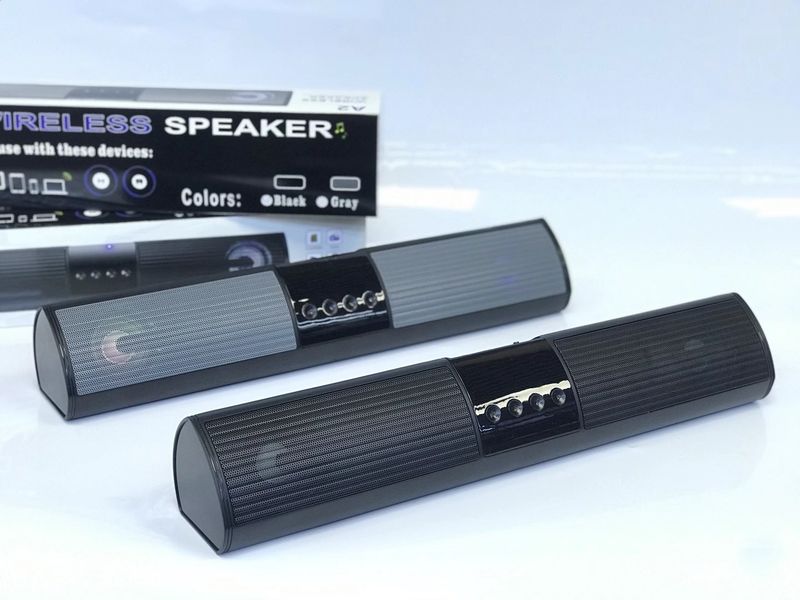 Long desktop Bluetooth card instion, USB drive, comput sound system, colorful lights, subwoof, creative gift_voghion.com