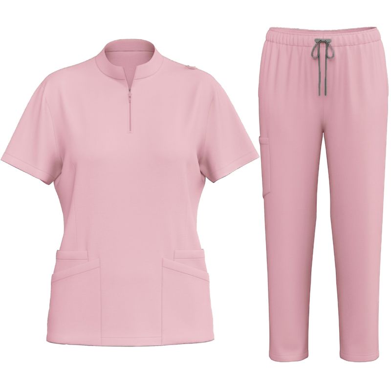 Uniforme de travail pour médecin, col montant, élastique, séchage rapide, pour infirmière, nouveau style 2025_voghion.com