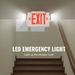 Commerc With Emergency Lights Emergency Sign Exit Light With LED Fire Combo Lighting Backup Red Battery Letter Two S Exit Exit_voghion.com