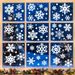 Selbstklebende Schneeflocken-Fensteraufkleber – 9er-Set wiederverwendbare PVC-Aufkleber für die Weihnachtsdekoration (20 x 30 cm, statisch haftend, keine Rückstände)_voghion.com