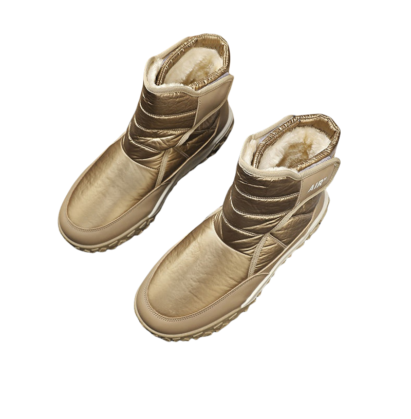 Crocodile men's shoes winter new mid-tube snow boots men plus cashmere thickened warm winter casual cotton shoes Fleece snow boots_voghion.com