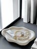 1pc White Cloud Shape Ceramic Jewelry Jewelry Storage Tray Is Suitable For Desktop Shelf Storage Key Induction Plate_voghion.com