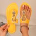 Ladies Shiny Casual Slippers, Convenient Metal Design Can Be Worn In Spring And Summer, Versatile, Suitable For Everyday Wear, Beach Wear._voghion.com