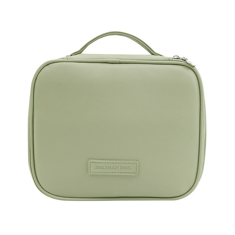 Make-up-Tools & Zubehör Neue Kosmetiktasche Hautgefühl PU-Leder Tragbare Reise Handgehaltene Aufbewahrungs-Kulturtasche Große Kapazität_voghion.com