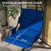 Hammock Chair With Stand And PA Coating Cushion, Hanging Swing Chair With Steel Frame For Indoor And Outdoor, Dark Blue_voghion.com
