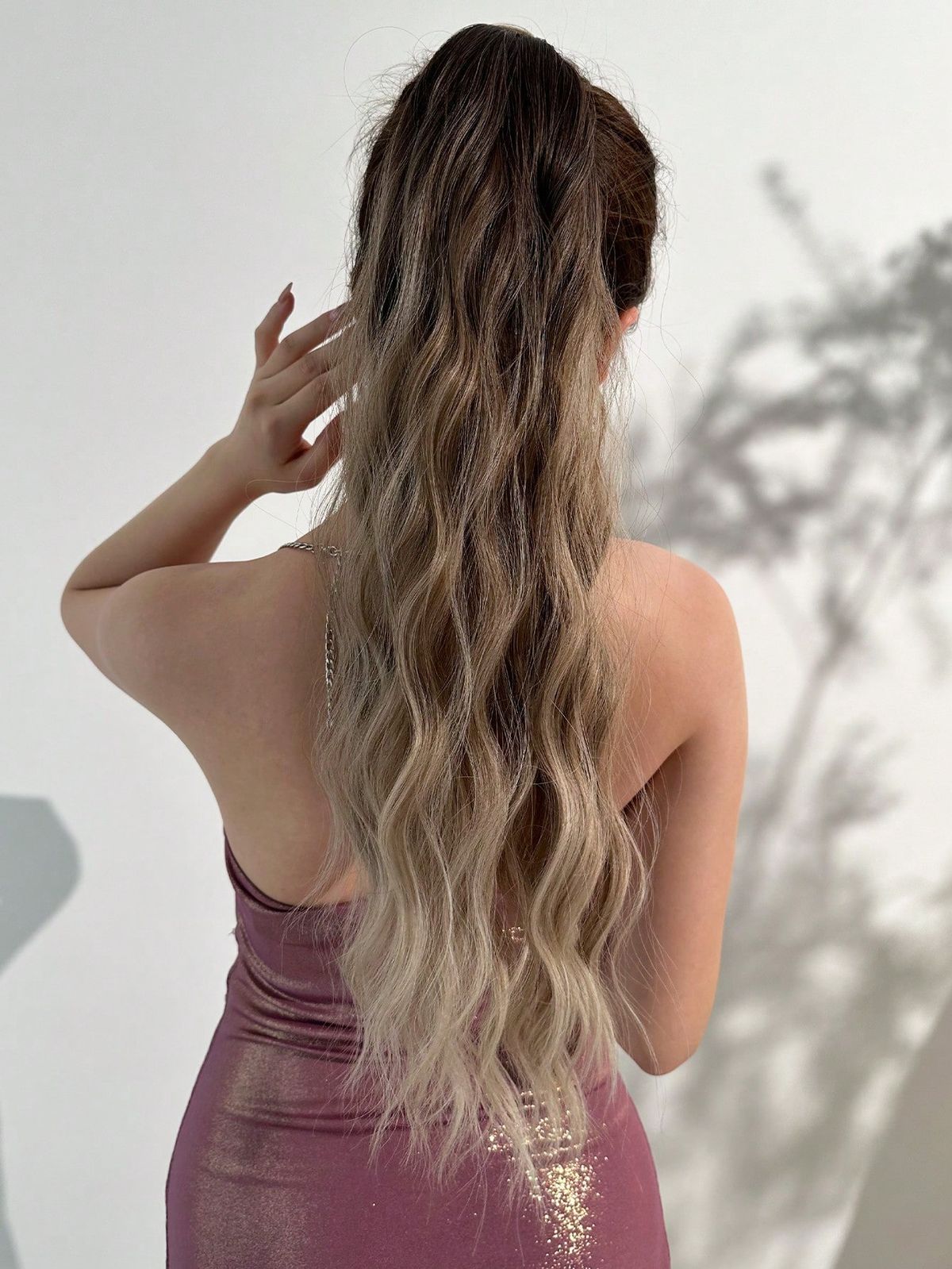 Artiglio per estensione coda di cavallo 22-24 pollici Clip dritta ondulata riccia in parrucchino Un pezzo A Jaw Long Pony per donna blu con_voghion.com