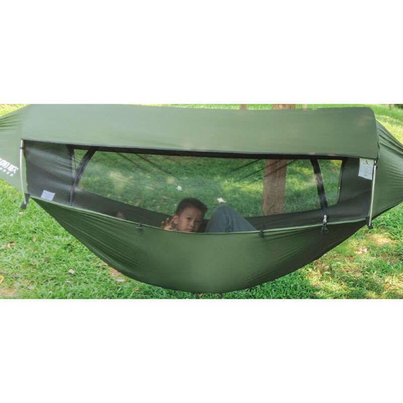 [Mosquito Sleep] Double With Net Mosquito Resistant Indoor And Outdoor Camping Spring Outing Single Hammock Parent Child_voghion.com