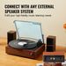 VEVOR Vinyl Record Player, 3-Speed, Belt Driven Turntable Player With Built-in 10W Stereo Speakers Magnetic Cartridge, Support 33/45/78 RPM Bluetoot_voghion.com