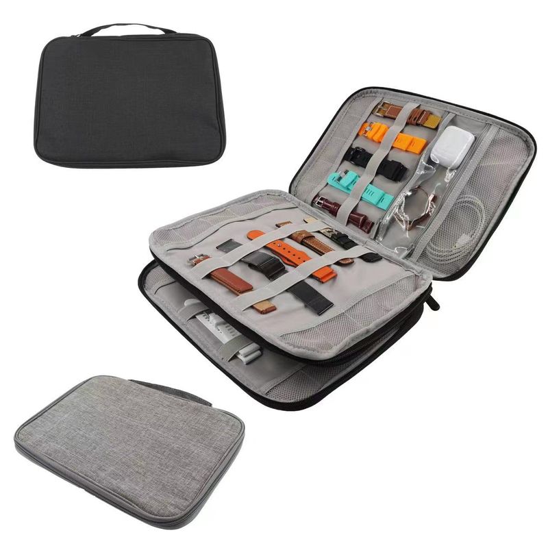 Langes Uhrenarmband-Aufbewahrungsetui – Tragbare Organizer-Tasche für mehrere Uhrenarmbänder, strapazierfähiges Ameisenstoffmaterial_voghion.com