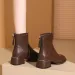 2024 Modische, lässige Leder-Ankle-Boots mit hohem Absatz für Damen und Herren (2d0d)_voghion.com