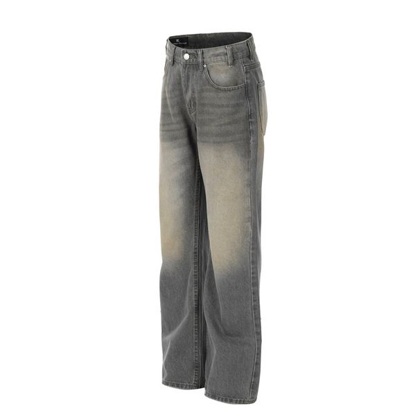 Herrenbekleidung Faded Bootcut Straight Wide Leg Casual Jeans für Herren_voghion.com