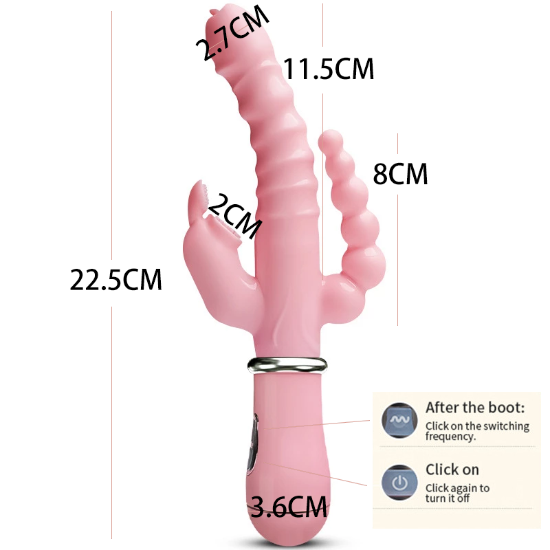 2025 u 1 3 dvostruka penetracija vibrator za G točku stimulator klitorisa analni dildo masturbatori seks igračke za_voghion.com