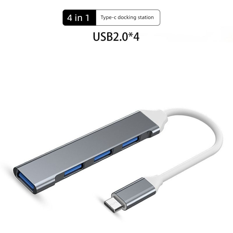 Typ-C Docking Station Laptop HDMI RJ45 Netzwerk Port USB Hub Multi-Port Adapter_voghion.com