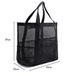 Beach Bag Mesh Beach Bag 8 Pocket Bathroom Bag Toy Storage Bag Large Capacity Mesh Hollow Bag_voghion.com