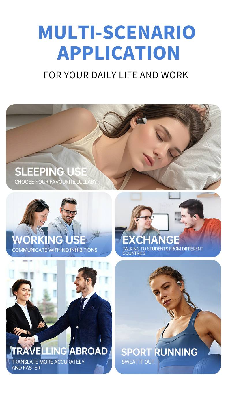 AI-Powered Real-Time Translation Earbuds - Supports 150 Languages_voghion.com