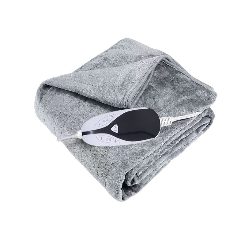 Coperta riscaldante intelligente con display della temperatura - 6 impostazioni di calore, doppia dimensione (130x150 cm/150x180 cm), tessuto in flanella, riscaldamento rapido per coppie_voghion.com