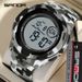 Camouflage Digital Watch With LED Backlight, Alarm, Stopwatch, Waterproof For Men & Women Alarm Clock Multifunctional Electronic Watch_voghion.com