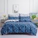 Three Piece Bedding Set Nordic Style Printed Brushed Quilt Cover Bed Sheet Set_voghion.com