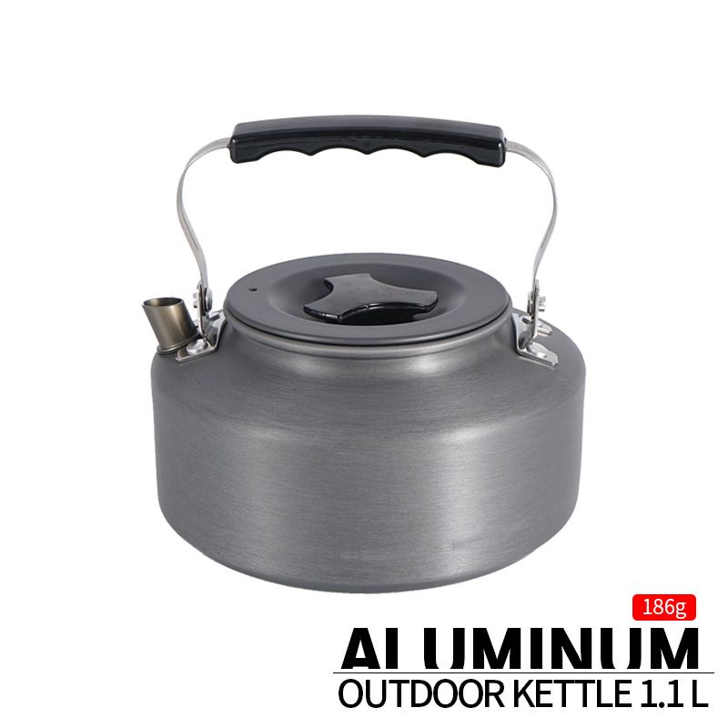 Portable Camping Kettle - 1.1l Stainless Steel Water Boiler For Coffee & Tea (Compact & Lightweight For Hiking Picnics & Outdoor Cooking)_voghion.com
