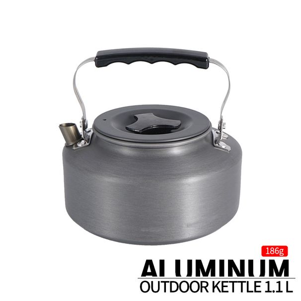 Portable Camping Kettle - 1.1l Stainless Steel Water Boiler For Coffee & Tea (Compact & Lightweight For Hiking Picnics & Outdoor Cooking)_voghion.com