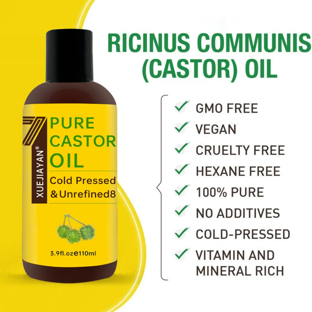 Grynas šalto spaudimo aliejus – 3,9 skysčio uncijos (maždaug 110 mililitrų), išpilstytas į buteliuką – nerafinuotas, be heksano – 100 % grynumo_voghion.com