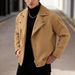 Men's Asymmetric Zip Wool Blend Jacket – Slim Fit Motorcycle-Inspired Coat_voghion.com