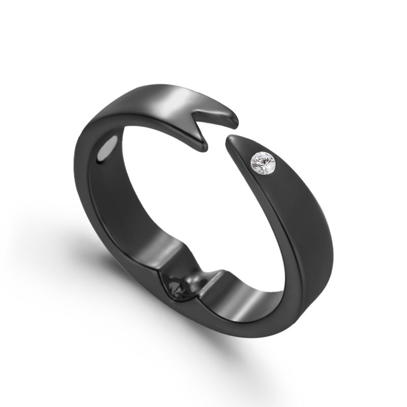 Punk Trendy Magnetic Therapy Weight Loss Ring for Women Men Anti Snoring Rings Power Slimming Burning Fat Health Care_voghion.com