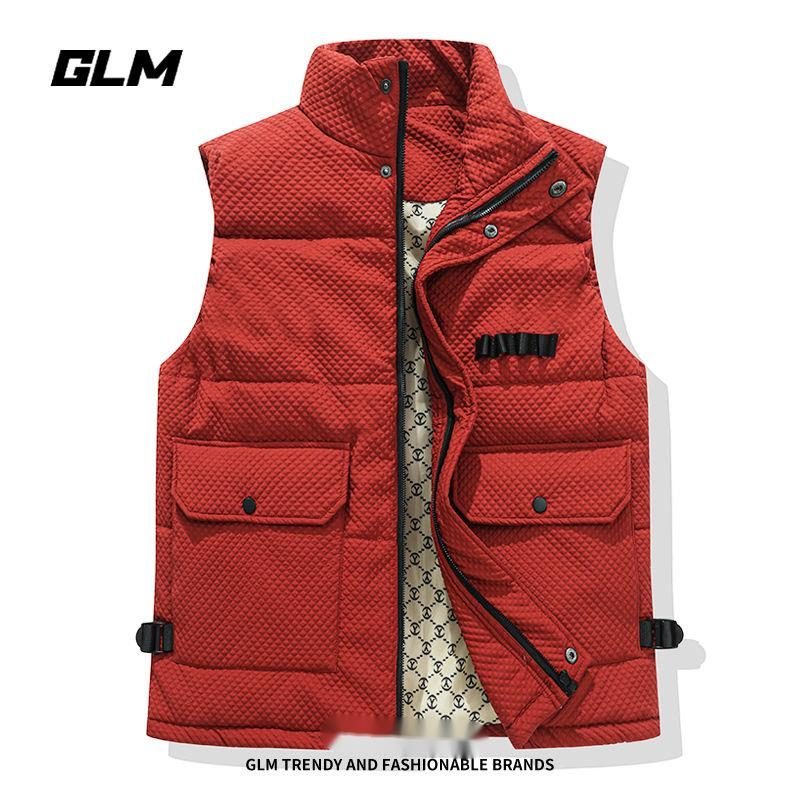 Semir Group GLM φθινοπωρινά χειμερινά βαμβακερά ρούχα εργασίας για άνδρες και γυναίκες, χαλαρός γιακάς, παχύ ζεστό γιλέκο ώμου_voghion.com