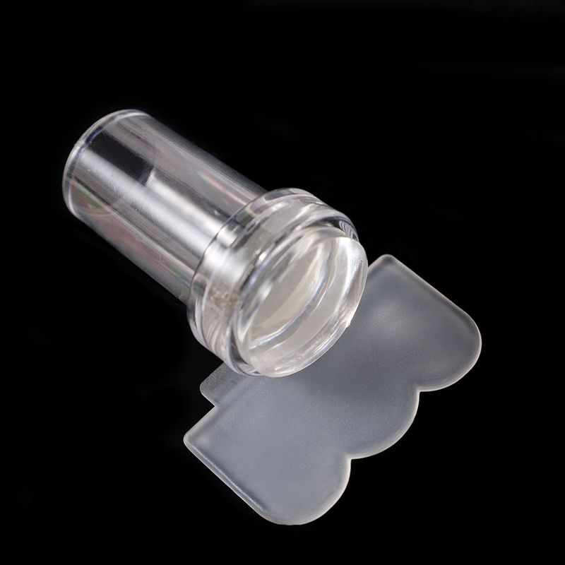 stamping Transparent nail with scraper, French handmade plate stamping, Polish template stamping, template sea    _voghion.com