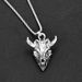 European And American Jewelry, Retro Personality Fashion Hexagram Cow Skull Pendant Men's Necklace_voghion.com