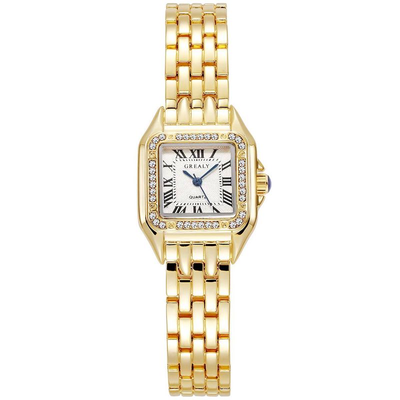 Hot stainless steel women's brand quartz watch business leisure steel belt women's watch holiday gift to girlfriend first choice_voghion.com