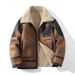 Men’s Style Winter PU Leather Jacket With Fur Collar – Oversized Blanket Coat For Fashion & Warmth_voghion.com