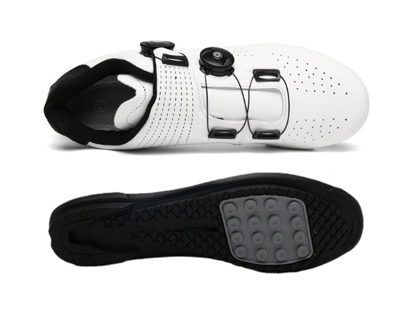 Chaussures de cyclisme avec antivol pour homme, VTT, route, femme, à semelles rigides et à assistance électrique_voghion.com