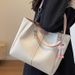 Class For Women Large Capacity 2024 New Summer Versatile Shoulder College Student Commuter Tote Bag_voghion.com