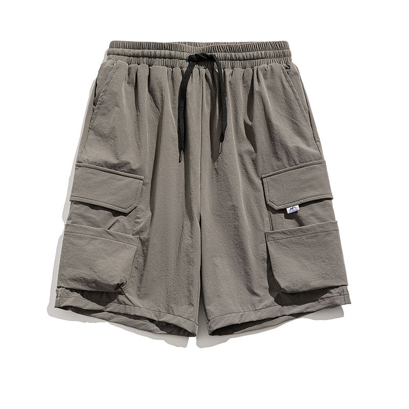Abbigliamento da uomo Abbigliamento da uomo e pantaloncini estivi dell'esercito americano verde Pantaloncini da uomo multitasche in seta sottile e ad asciugatura rapida a cinque punti_voghion.com