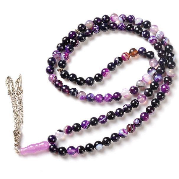 99 6cm Agaat Legering Moslim Gebedskralen Origineel Handgemaakt Hand String Etnische Stijl_voghion.com