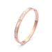 Koreanische Version der weißen Perlmuttschale mit drei Diamanten und Diamanten eingelegt einfaches 18 Roségold vergoldetes Armband Titanstahlarmband verblasst nicht_voghion.com