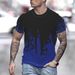 Herenkleding Plus Size Zomer Nieuw Cool Graffiti Verf Stijl Casual Dagelijks Ronde Hals T-shirt_voghion.com