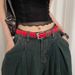 Korean Minimalist Women's Niche Design, Fashionable And Versatile. Red With Skirt, Jeans Belt_voghion.com