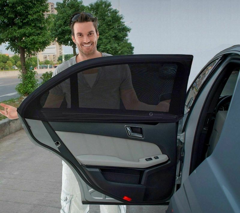 Parasol para coche Parasol Aislamiento solar Ventana Malla mosquitera Privacidad del coche dentro del coche Cortina lateral del coche_voghion.com