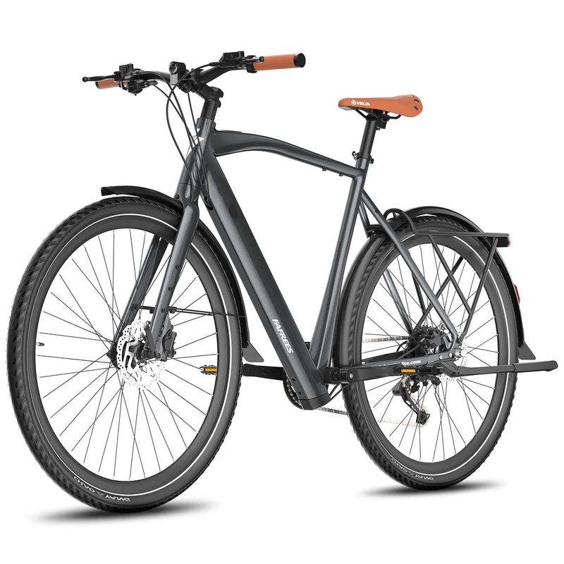 Bicicleta eléctrica Fafrees F700M, motor de 250 W, batería de 36 V y 10 Ah, neumáticos 700*42C, velocidad máxima de 25 km/h, autonomía máxima de 100 km, frenos de disco hidráulicos, sensor de par._voghion.com