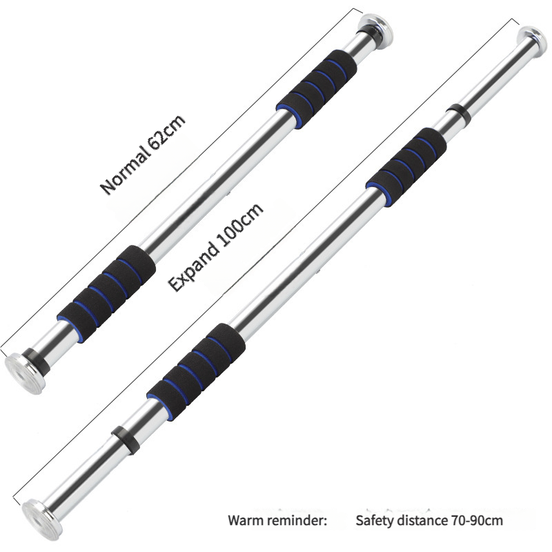 Home No-Drill Door Bar Indoor Pull-Up Frame Trainer Adult Fitness Equipment_voghion.com