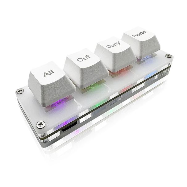 Mini 4-Key Select All Cut Copy Paste ro Pad Ctrl A X C V Shortcut One Handedboard RGB Gaming Mechanicalboard OSU_voghion.com