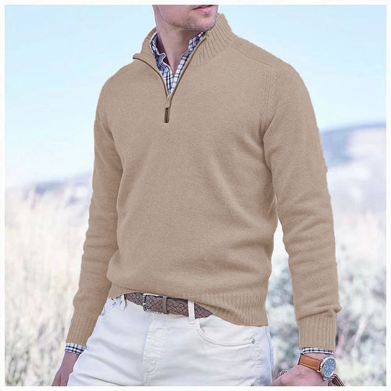 Men's Clothing  autumn and winter new men's knitted sweaters casual warm thick bottoming sweaters sweaters_voghion.com