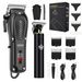 Professional Hair Clipper Kit – USB Rechargeable Cordless Hair Trimmer With LCD Display, Detachable Blades & Multiple Comb Attachments_voghion.com
