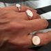 2025 New Arrivals Vnox Cusomized Signe Ring for Men Women,Chunky Punk Samp Square Round Top Finger Band,Rock Genle Fraernal Rings_voghion.com