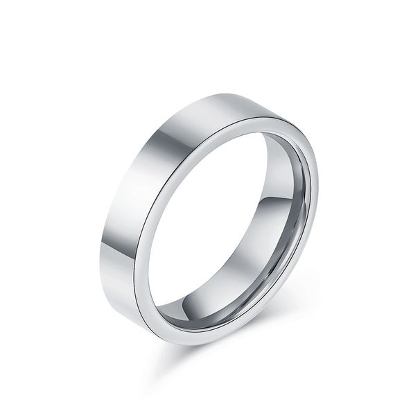 Fashionable and simple 468mm tungsten steel ring ring light luxury high end cold style tungsten gold couple hand jewelry gift_voghion.com