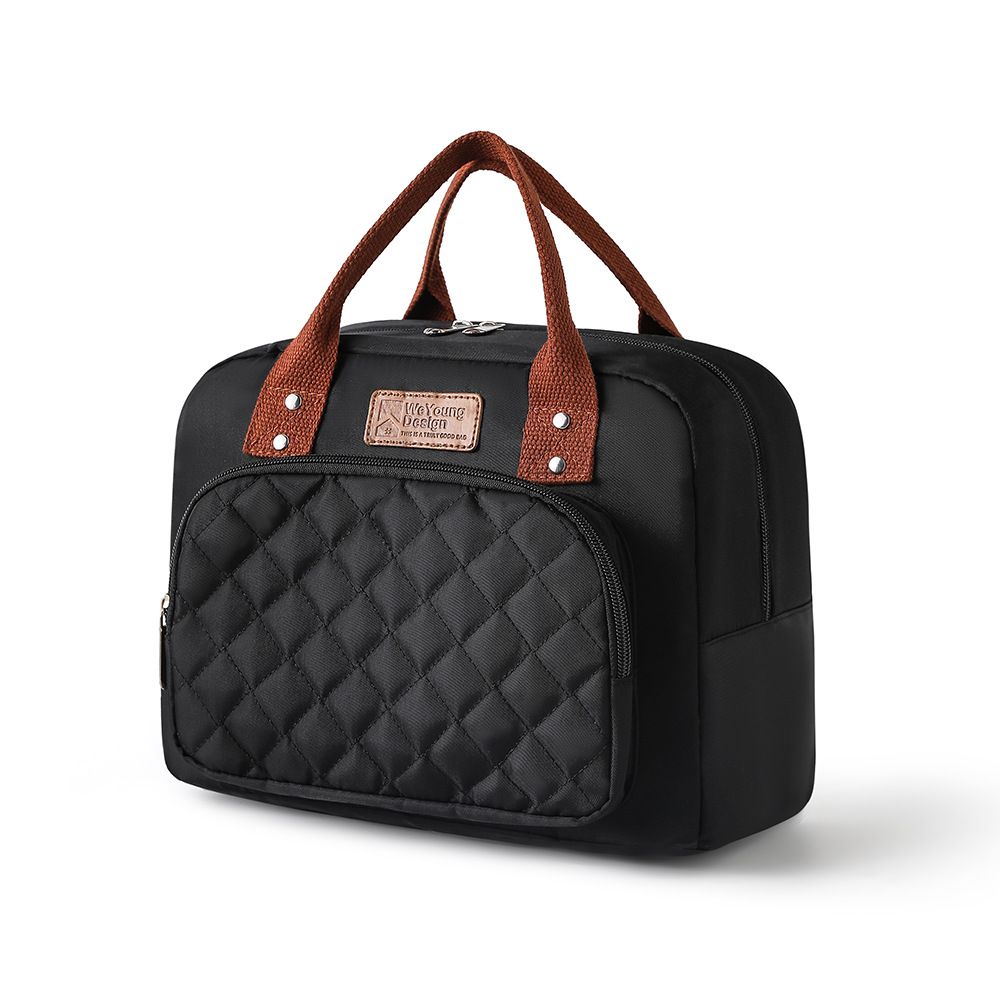 Insulated Lunch Bag For Work & School - Stylish & Large Capacity Food Container Tote With Thermal Protection, Portable & Foldable For Office, Commute_voghion.com