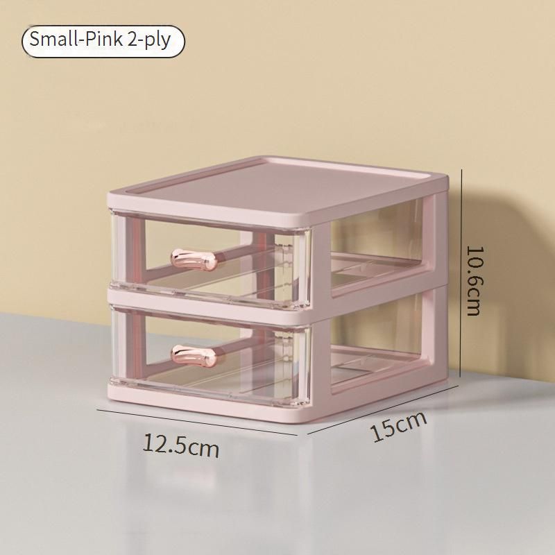 Minimalistischer Schreibtisch-Organizer – 5-stufige Kunststoff-Aufbewahrungsschublade für Bücher, Schreibwaren, Schmuck und Bürobedarf_voghion.com
